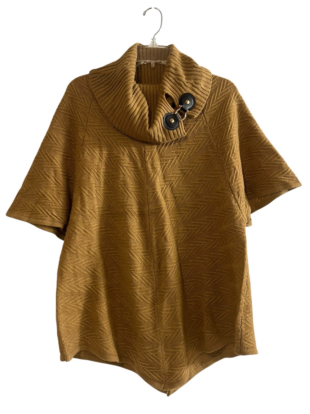 Dana Buchman Cowl Neck Poncho Sweater Large